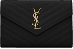 Tui Saint Laurent Cassandre Wallet 'Gold Black' 377828-BOW01-1000