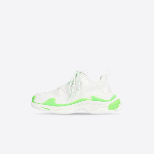 Giày Balenciaga Triple S Sneaker 'White Fluo Green' 536737 W2CA3 3890 - Ảnh 4