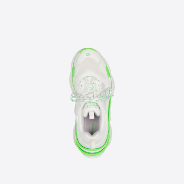 Giày Balenciaga Triple S Sneaker 'White Fluo Green' 536737 W2CA3 3890 - Ảnh 7