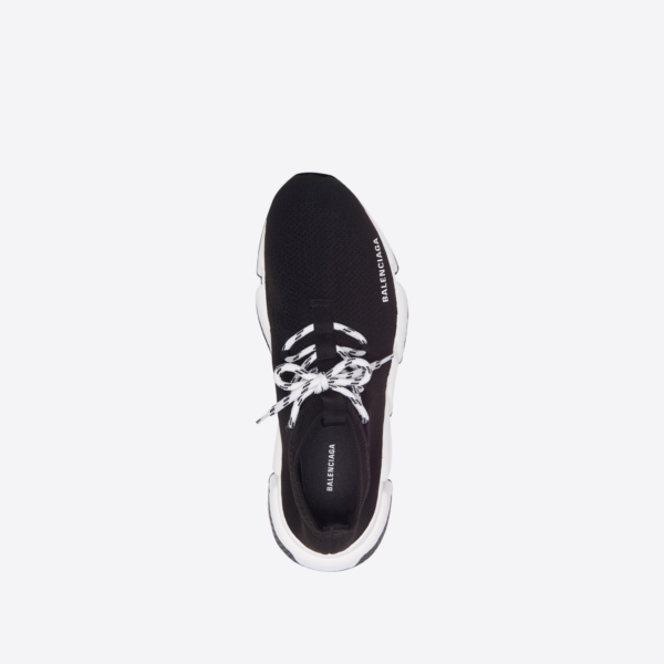 Giày Balenciaga Speed Lace-Up Sneaker 'Black White' 587289-W2DB2-1015 - Ảnh 2