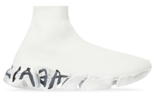 Giay Balenciaga Speed 2.0 Graffiti Recycled Knit Trainers 'White' 617196W2DD42091