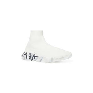Giay Balenciaga Speed 2.0 Graffiti Recycled Knit Trainers 'White' 617196W2DD42091