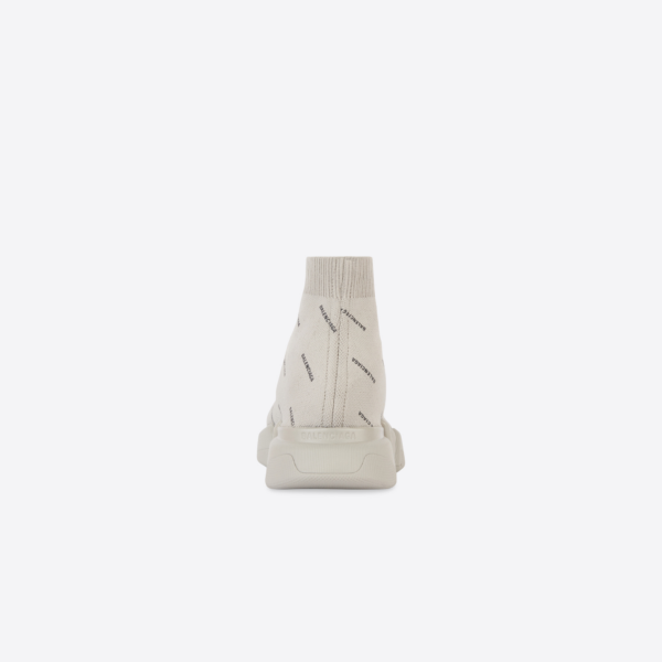 Giày Balenciaga Speed Trainer 2.0 All Over Logo Beige 617239W2DBO9910 - Ảnh 4