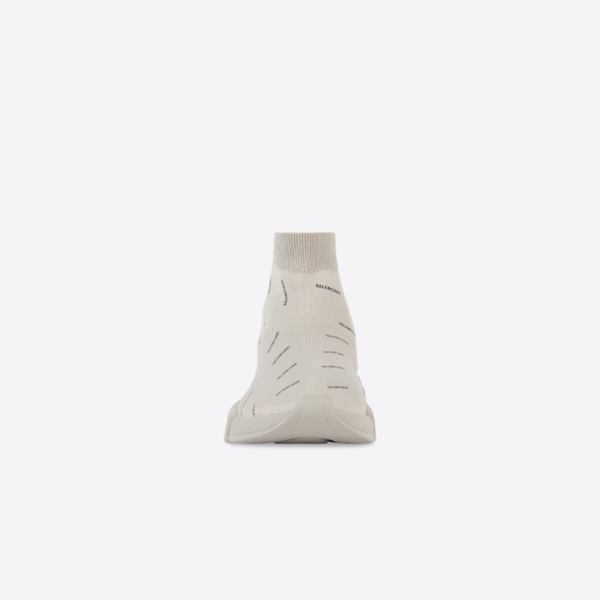 Giày Balenciaga Speed Trainer 2.0 All Over Logo Beige 617239W2DBO9910 - Ảnh 3