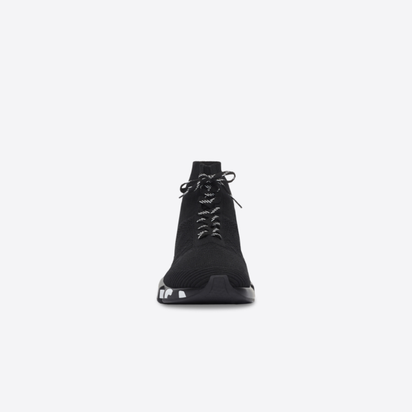 Giày Balenciaga Speed Lace Up Graffiti 'Black White' 617251W2DB71006 - Ảnh 3