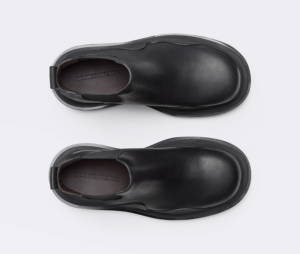 Alternative view of Giày Bottega Veneta Tire Ankle Chelsea Boot 'Black' 630281VBS501029