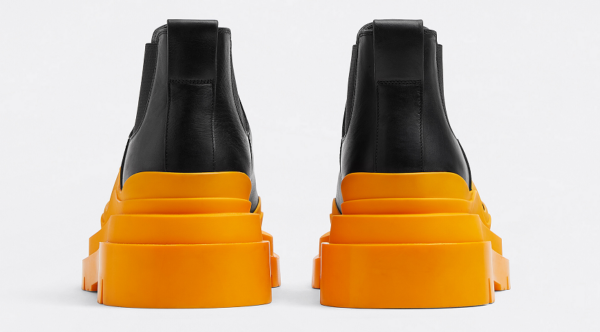 Giày Bottega Veneta Tire Ankle Chelsea Boot 'Black Tangerine' 630281VBS501384 - Ảnh 3