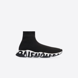 Alternative view of Giày Balenciaga Speed Graffiti Trainers Black White 645334-W2DB7-1015