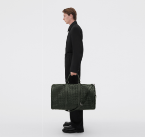 Tui Bottega Veneta Large Intrecciato Duffle 'Dark Green' 650061V2E413009