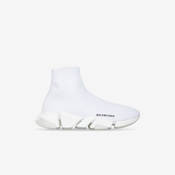Giày Balenciaga Men's Speed 2.0 Trainers in White 654020-W2DI2-9091 - Ảnh 2