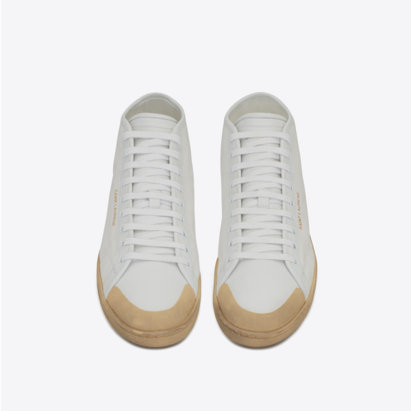Giày Saint Laurent Court Classic SL39 Mid Canvas Leather - Ảnh 2