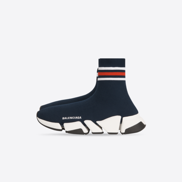 Giày Balenciaga Speed 2.0 Blue Stripe 674617W2F604199 - Ảnh 3