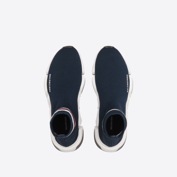 Giày Balenciaga Speed 2.0 Blue Stripe 674617W2F604199 - Ảnh 6