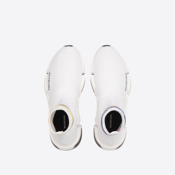 Giày Balenciaga Speed 2.0 White Stripe 674617W2F609467 - Ảnh 6