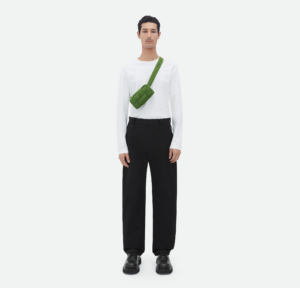 Tui Bottega Veneta Padded Tech Cassette Belt 'Avocado' 679763VBO803139