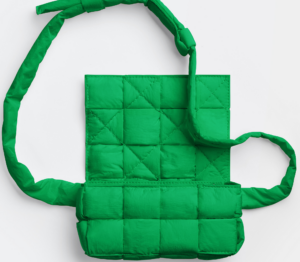 Tui Bottega Veneta Padded Tech Cassette Belt 'Parakeet' 679763VBO803724