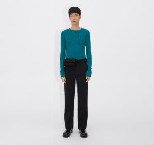 Tui Bottega Veneta Padded Tech Cassette Belt 'Black' 679763VBO808803