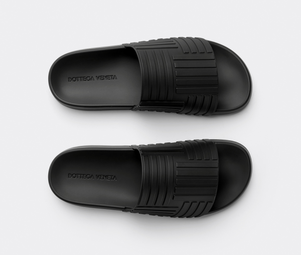Dép Bottega Veneta Slider 'Black' 690105V1O601000 - Ảnh 2