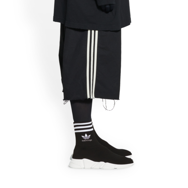 Giay Balenciaga x Adidas Speed 'Black White' 711189WBDV11090