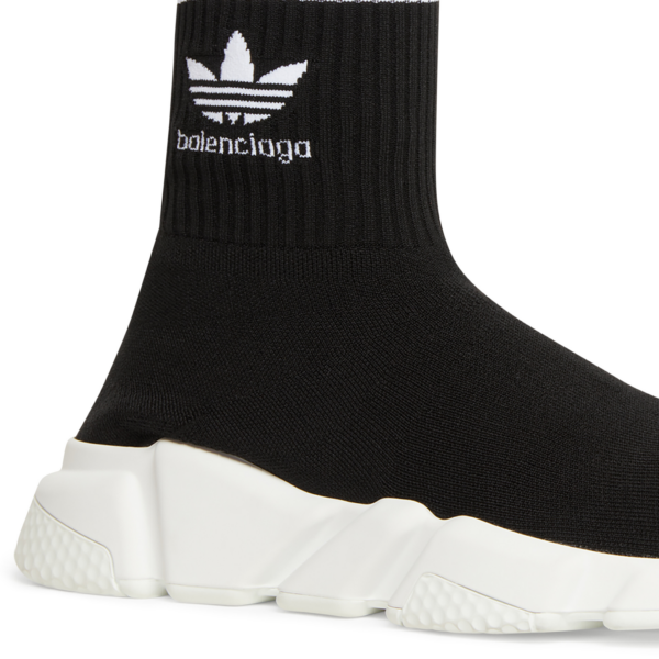 Giay Balenciaga x Adidas Speed 'Black White' 711189WBDV11090