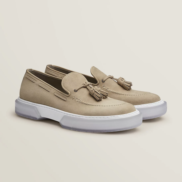 Giày Hermes Ecoutes Loafer 'Beige Sable' H221940ZAC9410 - Ảnh 3