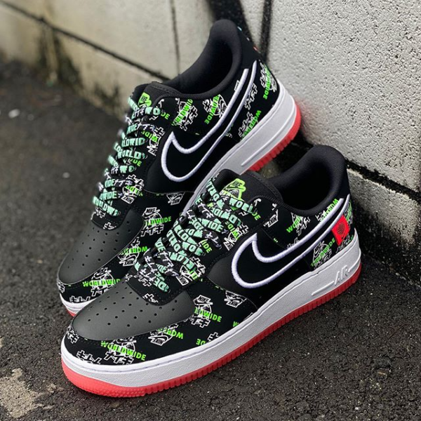 Giày Nike Air Force 1 '07 LV8 'Worldwide Katakana Black' DA1343-003 - Ảnh 4