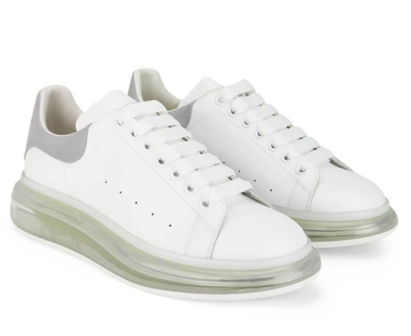 Giày Alexander McQueen Oversized Sneaker 'White Gunmetal' - Ảnh 4