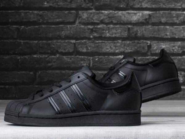 Giày Adidas Originals Superstar J 'Black' FV3140 - Ảnh 8