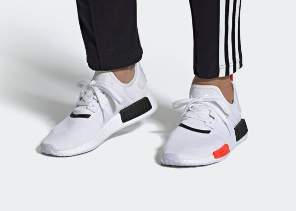 Giày Adidas NMD R1 'White Solar Red' EE5086 - Ảnh 4