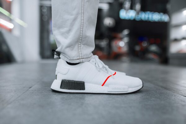 Giày Adidas NMD R1 'White Solar Red' EE5086 - Ảnh 3