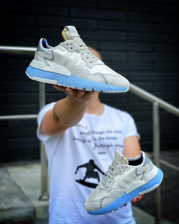 Giày Adidas Nite Jogger 'Soft Blue' EE5910 - Ảnh 5