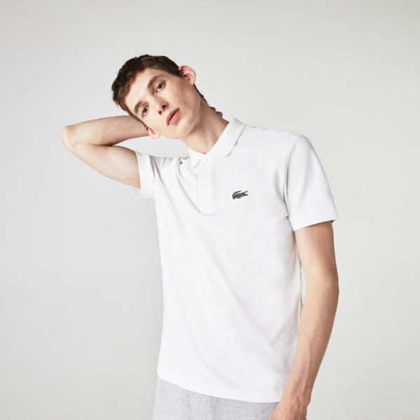Áo Lacoste Men's National Geographic White Polo Shirt PH6286-6NW - Ảnh 6