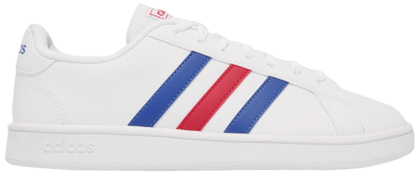 Giày Adidas Grand Court Base 'White Blue Active Red' EE7901
