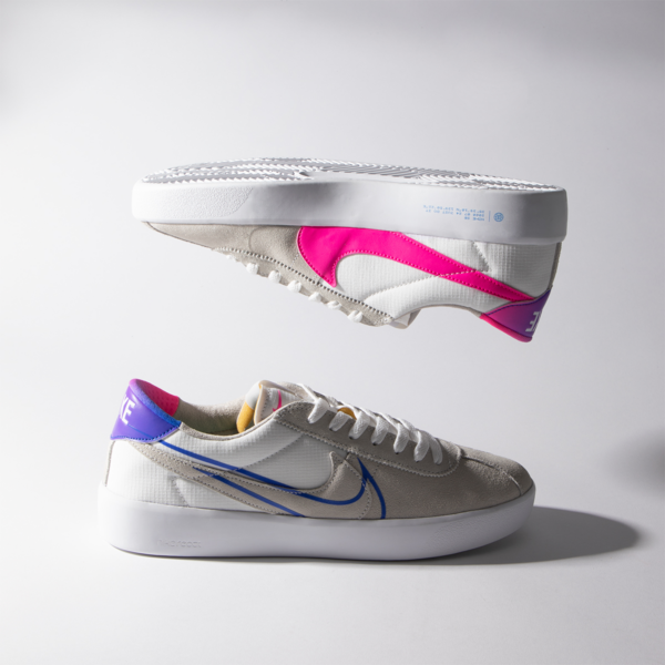 Giày Nike SB Bruin React T White Blue Pink Suede CV5980-100 - Ảnh 2