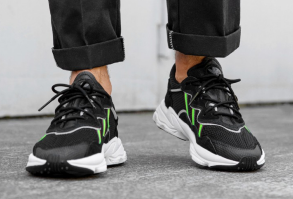 Giày Adidas Wmns Ozweego 'Black Solar Green' EF0158 - Ảnh 4