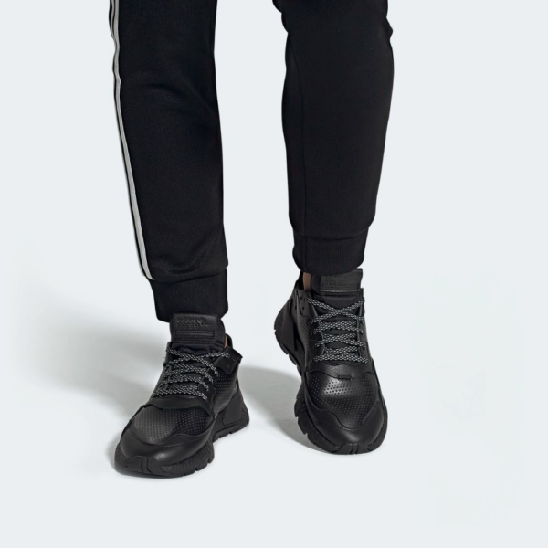 Giày Adidas Nite Jogger 'Triple Black' EF5400 - Ảnh 3