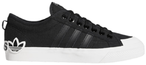 Giày Adidas Nizza 'Oversize Heel Logo Core Black Gum' EF5713