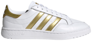 Giày Adidas Wmns Team Court 'White Gold Metallic' EF6058