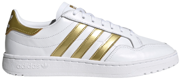 Giày Adidas Wmns Team Court 'White Gold Metallic' EF6058