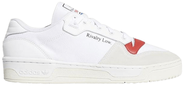 Giày Adidas Rivalry Low 'White Glory Red' EF6418