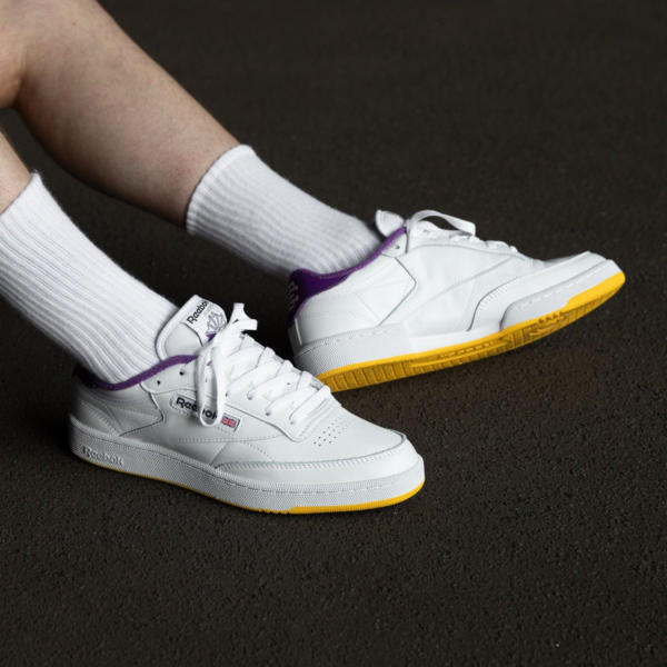 Giày Reebok Eric Emanuel x Club C 85 'Regal Purple' FY3411 - Ảnh 4