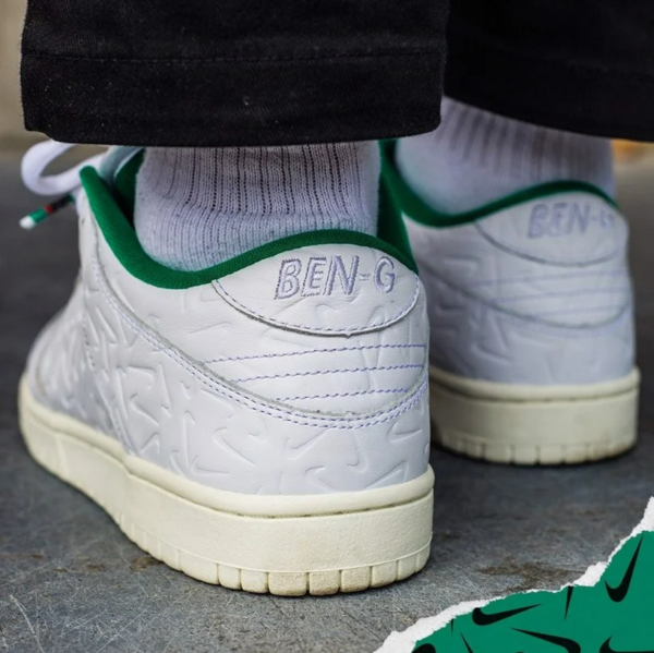 Giày Nike Ben-G x Dunk SB Low 'Lucid Green'  CU3846-100 - Ảnh 2