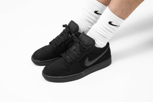 Giày Nike Air Jordan 1 Low Triple Black (2019) 553558-056 - Ảnh 3