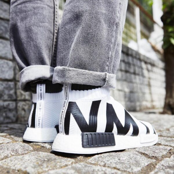 Giày Adidas NMD CS1 Primeknit 'NMD Print White' EG7538 - Ảnh 2