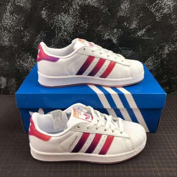 Giày Adidas Superstar 'White Pink Energy Ink' EG8132 - Ảnh 5