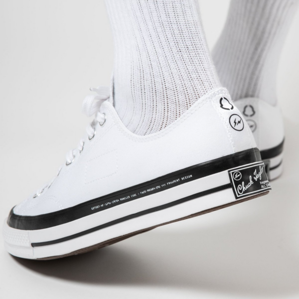 Giày Converse Fragment Design x Moncler x Chuck 70 Low 'White' 169070C - Ảnh 2