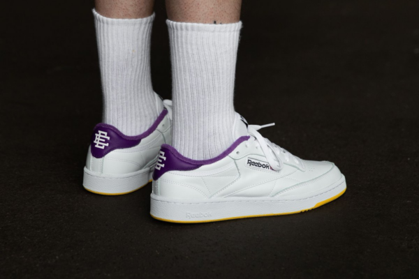 Giày Reebok Eric Emanuel x Club C 85 'Regal Purple' FY3411 - Ảnh 5