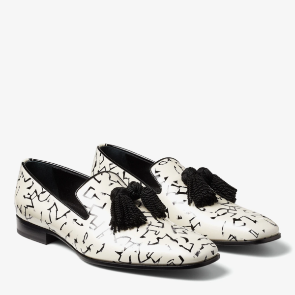 Giày Jimmy Choo Eric Haze 'White Black' EHPFOXLEYZUT000078 - Ảnh 2