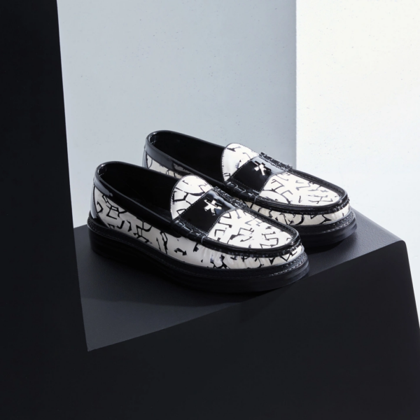 Giày Jimmy Choo Eric Haze 'White Black' EHPFOXLEYZUT000078 - Ảnh 5