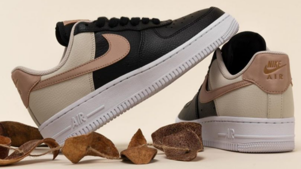 Giày Nike Air Force 1 '07 Wmns 'Black Metallic Red Bronze' CU5311-001 - Ảnh 6